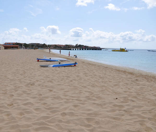 Kpaverdische Insel Sal - Morgens am Strand von Santa Maria