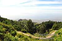 Weg in der Nähe des Cova-Kraters