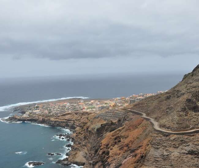 Kapverden - Trekking Santo Antão  im Nordosten: Blick nach Ponta do Sol