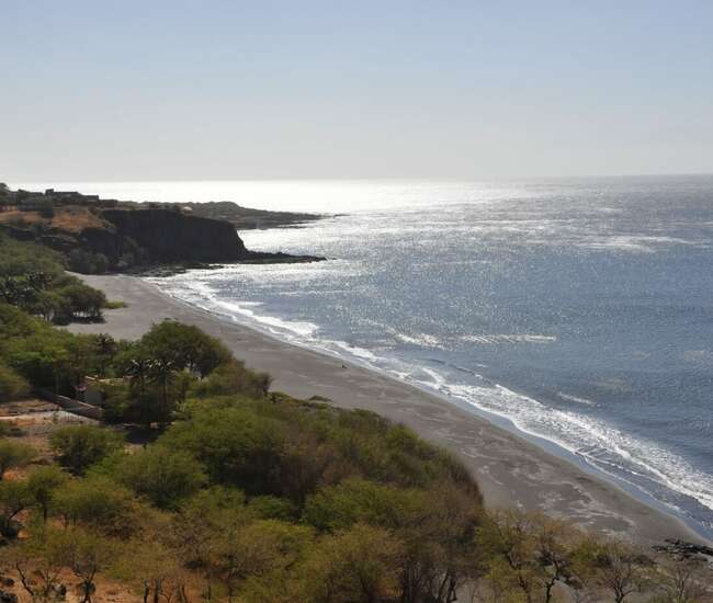 Kapverdische Hauptinsel Santiago Der Silberstrand Ribeira da Prata