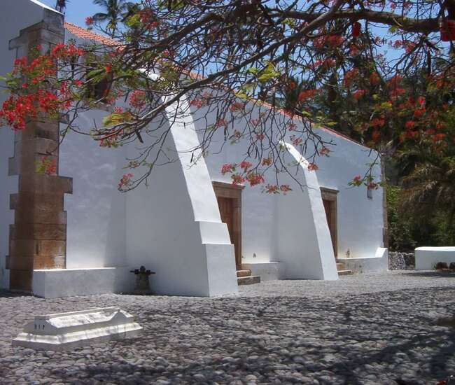 Kapverdische Hauptinsel Santiago Nossa Senhora do Rosario in Cidade Velha