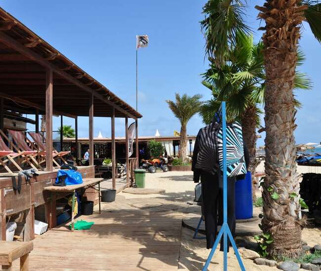 Kapverdische Insel Sal Wasserport für Einsteiger: Erholung nach dem Tauchgang