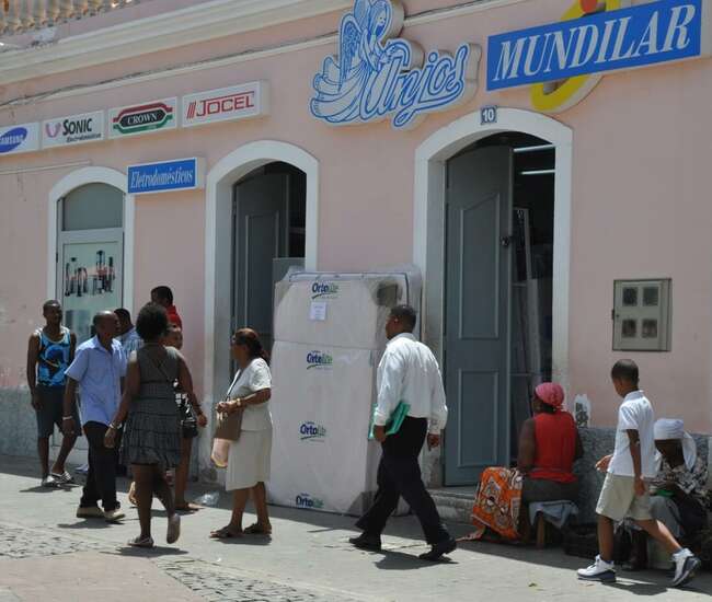 Kapverdische Hauptinsel Santiago Fußgängerzone