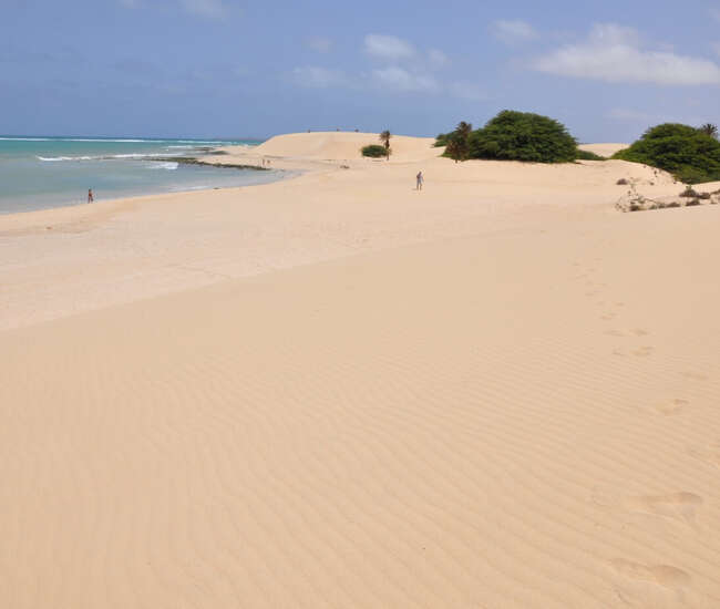 Kapverdische Insel Boavista Sonne Sand Meer