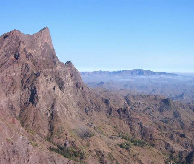 Trekking kapverdische Insel Santiago - von Cidade Velha nach Tarrafal: Pico Antonia im Morgenlicht