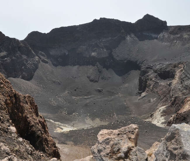Kapverden Vukaninsel Fogo Pioo de Fogo : Blick in den Krater