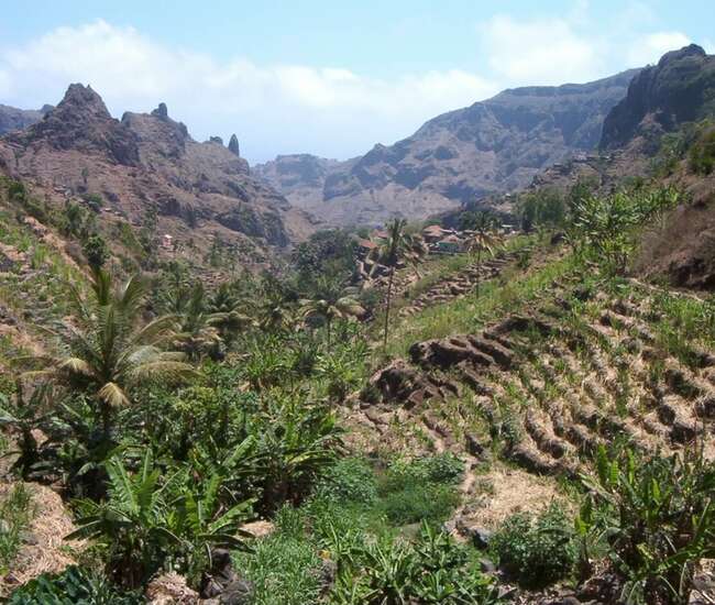 Trekking kapverdische Insel Santiago - von Cidade Velha nach Tarrafal : Die immergrüne Ribeira Principal