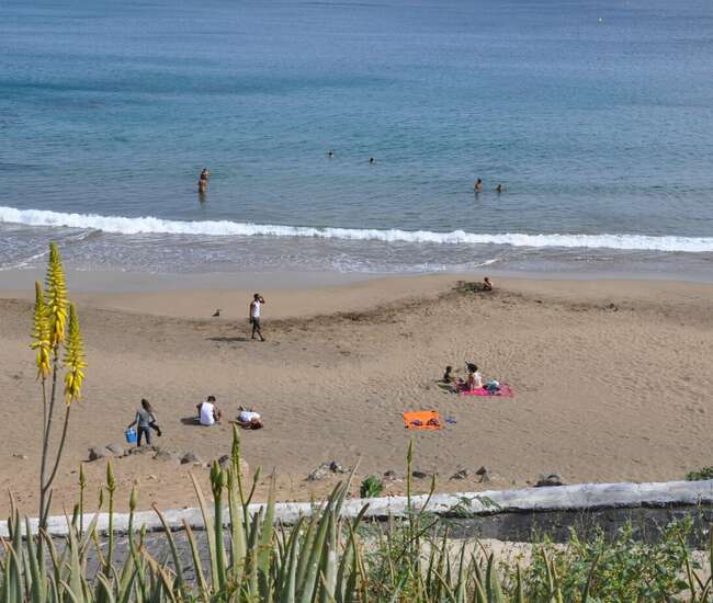 Kapverdische Insel Santiago Quebra Canela der Stadtstrand von Praia