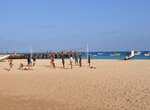Kapverdische Badeinsel Sal - Volleyball am Strand von Santa Maria