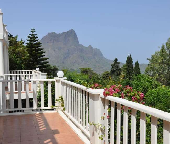 Kapverdische Insel Santiago - Quinta Montanha - Blick zum Pico Antonia