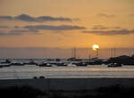 Kapverdische Insel Boavista Dämmerstunde im Hafen von Sal Rei