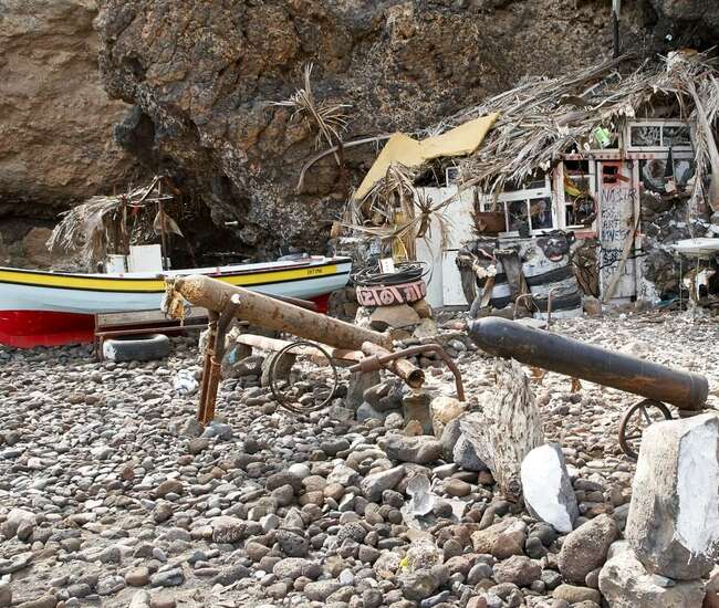 Kapverdische Insel São Nicolau Strandkunst Preguica
